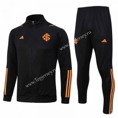 2023-2024 Brazil SC Internacional Black Thailand Soccer Jacket Uniform-815