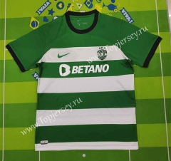 2023-2024 Sporting Clube de Portugal Home White and Green Thailand Soccer Jersey AAA-5303