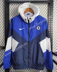 2023-2024 Chelsea Blue Thailand Trench Coats With Hat-GDP