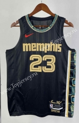 2021 City Version Memphis Grizzlies Black #23 NBA Jersey-311