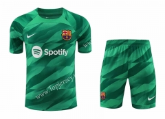 2023-2024 Barcelona Goalkeeper Green Thailand Soccer Uniform-418