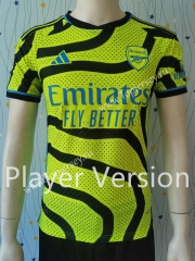 Player Version 2023-2024 Arsenal Away Fluorescent Green Thailand Soccer Jersey AAA-807