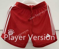 Player Version 2023-2024 Bayern München Red Thailand Soccer Shorts-6886