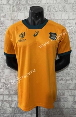 2023 World Cup Australia Home Yellow Thailand Rugby Shirt