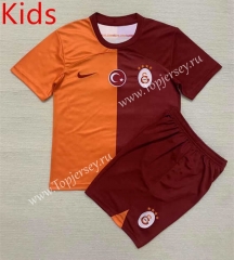 2023-2024 Galatasaray SK Home Red&Orange Kids/Youth Soccer Uniform-AY