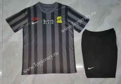 2023-2024 Al Ittihad Saudi Away Gray&Black Soccer Uniform-709