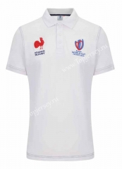 2023 World Cup France Away White Thailand Rugby Shirt