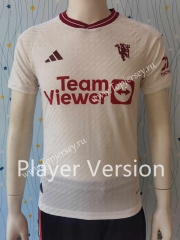 Player Version 2023-2024 Manchester United 2nd Away White Thailand Soccer Jersey AAA-807