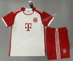 ( Without Brand Logo ) 2023-2024 Bayern München Home White Soccer Uniform-9031