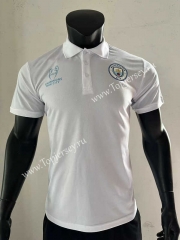 2023-2024 Manchester City White Thailand Polo Shirt-SJ