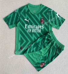 2023-2024 AC Milan Goalkeeper Green Soccer Uniform-AY