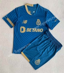 2023-2024 Porto 2nd Away Blue Soccer Uniform-AY