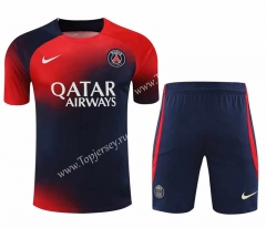 2023-2024 Paris Red&Blue Thailand Soccer Uniform-418