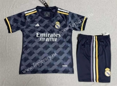 2023-2024 Real Madrid Away Royal Blue Soccer Uniform-SJ
