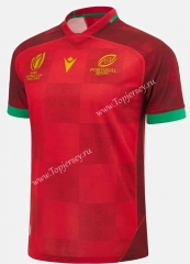 2023 World Cup Portugal Home Red Thailand Rugby Shirt