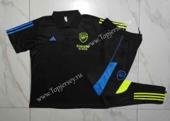 2023-2024 Arsenal Black Thailand Polo Uniform-815