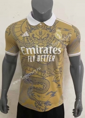 2023-2024 Special Version Real Madrid Gold Thailand Soccer Jersey AAA-416