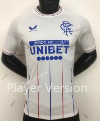 Player Version 2023-2024 Rangers Away White Thailand Soccer Jersey AAA-512