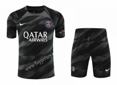 2023-2024 Paris Goalkeeper Black Thailand Soccer Uniform-418