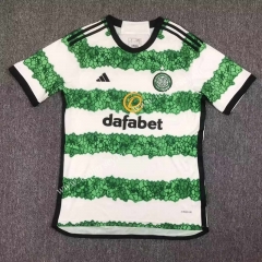 2023-2024 Correct Version Celtic Home White&Green Thailand Soccer Jersey AAA-417