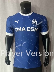 Player Version 2023-2024 Olympique de Marseille Away Blue Thailand Sccer Jersey AAA-4691