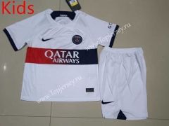 2023-2024 Paris SG Away White Kid/Youth Soccer Uniform-507
