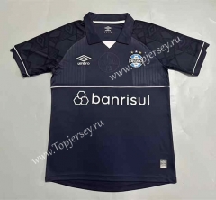 (S-4XL) 2023-2024 Grêmio FBPA Goalkeeper Navy Blue Thailand Soccer Jersey AAA-908