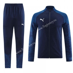 2023-2024 Pumas Royal Blue Thailand Soccer Jacket Uniform-LH