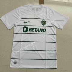 2023-2024 Correct Version Sporting Clube de Portugal Away White Thailand Soccer Jersey AAA-503