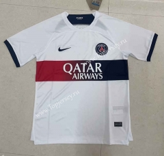 2023-2024 Correct Version Paris Away White Thailand Soccer Jersey AAA-818
