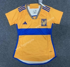 2023-2024 Tigres UANL Home Yellow Women Thailand Soccer Jersey-GB