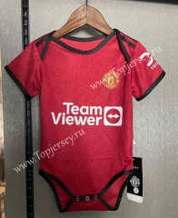 2023-2024 Manchester United Home Red Baby Soccer Uniform-CS