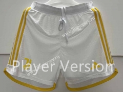 Player Version 2023-2024 Juventus White Thailand Soccer Shorts-6886