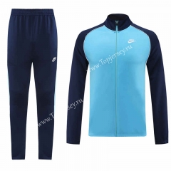 2023-2024 Pumas Sky Blue Thailand Soccer Jacket Uniform-LH