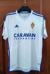 2023-2024 Real Zaragoza Home White Thailand Soccer Jersey AAA-7T