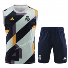 2023-2024 Real Madrid Blue&Gray Thailand Soccer Vest Uniform-418