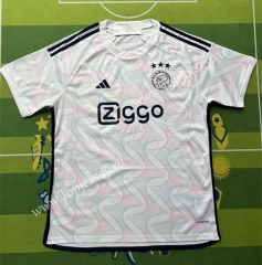 2023-2024 Correct Version Ajax Away White Thailand Soccer Jersey AAA-HR