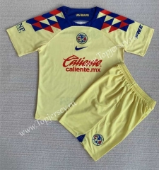2023-2024 Club America Home Yellow Soccer Uniform-AY