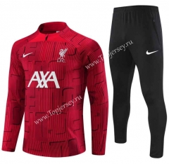 2023-2024 Liverpool Red Thailand Soccer Tracksuit