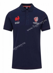 2023 World Cup France Home Royal Blue Thailand Rugby Shirt