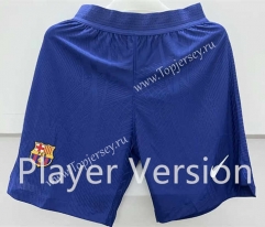 Player Version 2023-2024 Barcelona Blue Thailand Soccer Shorts-6886