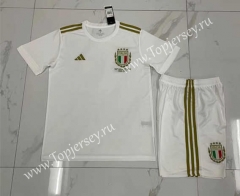 125th Anniversary Italy White Soccer Uniform-718