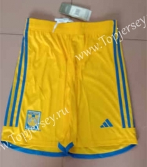 2023-2024 Tigres UANL Home Yellow Thailand Soccer Shorts-2886