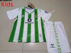 2023-2024 Real Betis Home White&Green Kid/Youth Soccer Unifrom-507