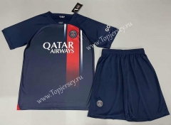 ( Without Brand Logo ) 2023-2024 Paris SG Home Royal Blue Soccer Uniform-9031