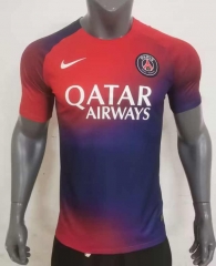 2023-2024 PSG Red&Blue Thailand Training Soccer Jersey AAA-2390
