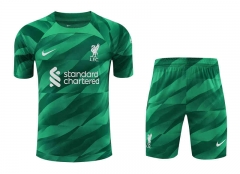 2023-2024 Liverpool Goalkeeper Green Thailand Soccer Uniform-418