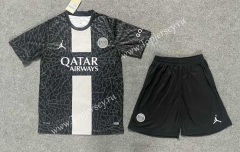2023-2024 Paris SG 2nd Away Black Soccer Uniform-6748