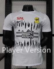 Player Version 2023-2024 Al Ittihad Saudi Away White Thailand Soccer Jersey AAA-888