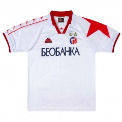 Retro Version 95-97 Crvena Zvezda White Thailand Soccer Jersey AAA-7505